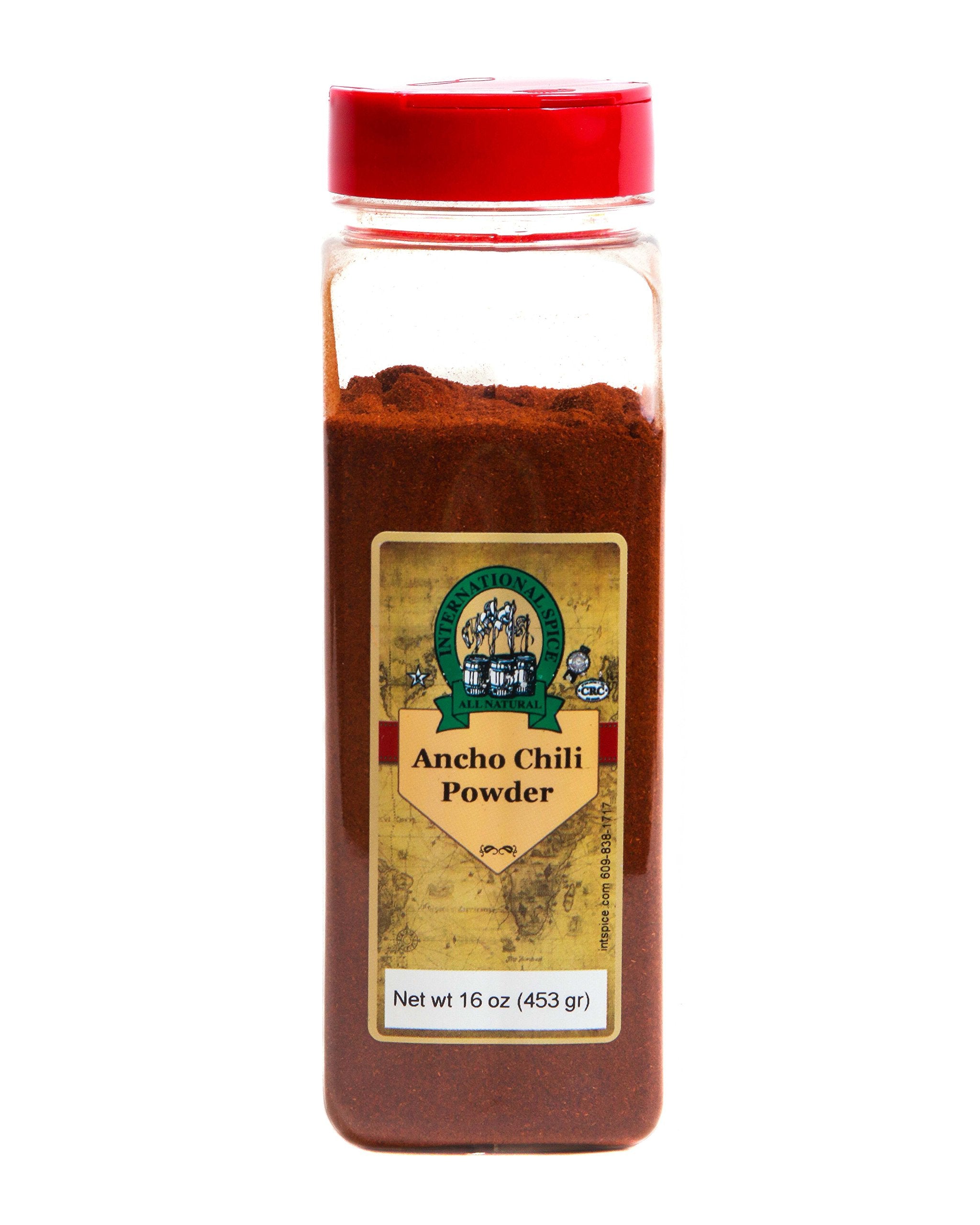 International Spice Premium Gourmet Spices- ANCHO CHILI POWDER-: 16 OZ
