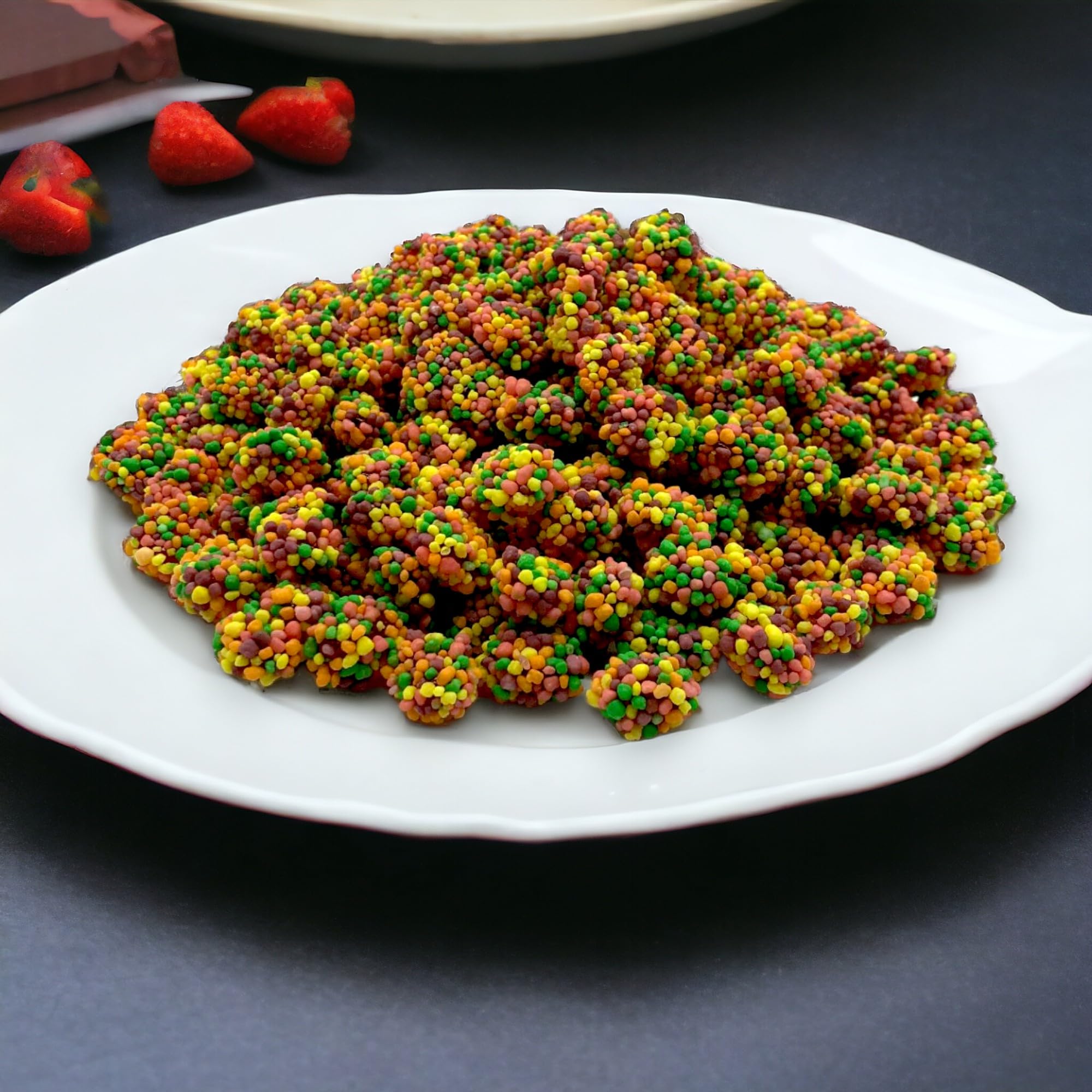 KLub Bulk Gummy Cluster -1.5 lbs Vibrant Rainbow Flavors, Deliciously Fun Clusters, Perfect for Snacking Gummy Clusters Candy, Rainbow Candy Mix