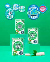 Milliways Spearmint | Plastic Free Gum | Xylitol, Aspartame-Free, Sugar-Free, Plant-Based, Natural Chewing Gum | 120 Pieces Total (12 Packs of 10