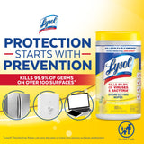 Lysol Disinfectant Wipes, Multi-Surface Cleaning Wipes, For Disinfecting and Cleaning, Lemon and Lime Blossom, (1 Pallet of 75 Packs, 450 Count Total)