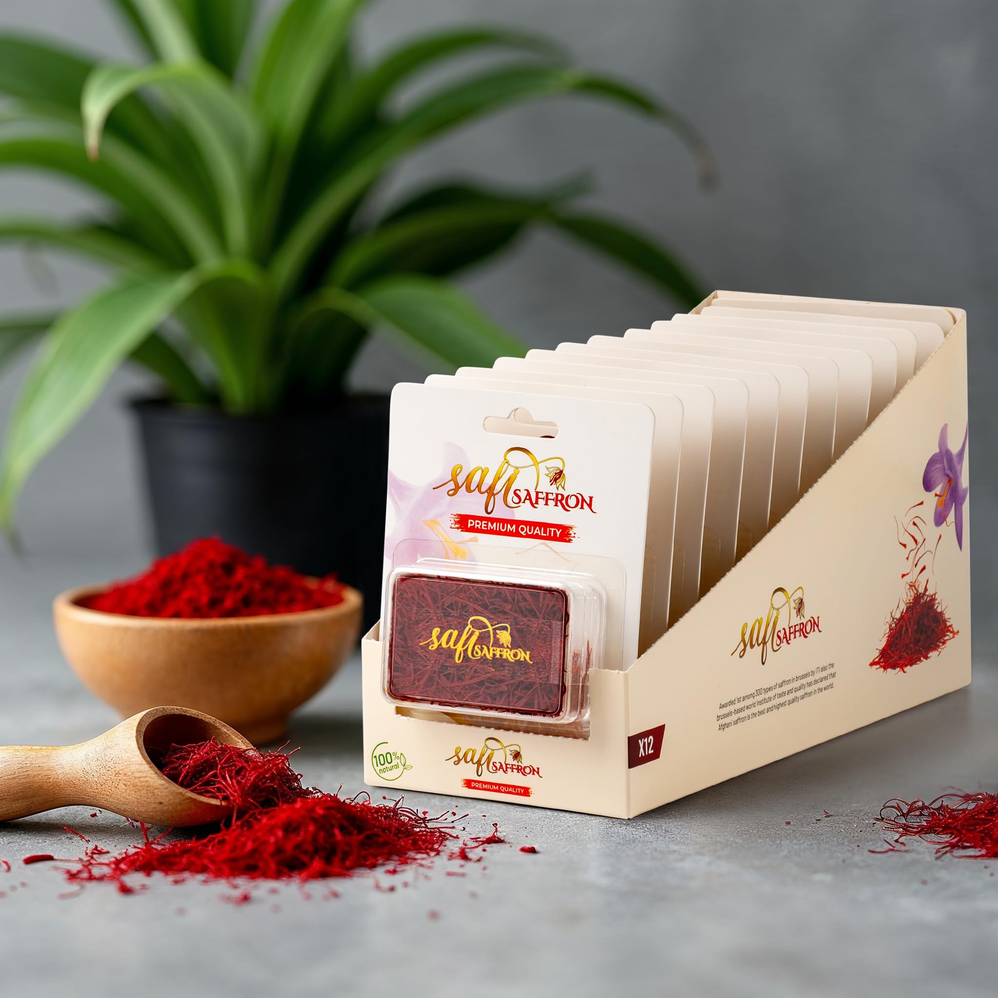 Premium Quality Saffron Threads 0.035 Ounce (1 Gram) | Awarded among 300 Types of Saffron | 100% Pure & Grade A+ | All Natural Red Zafran, Azafran