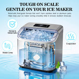 Bellaluce Ice Machine Cleaner Tablets Descaler (32 Pack) - Nickel-Safe Countertop Portable Commercial Ice Maker Cleaning - Remove Hard Water Buildup