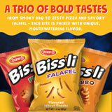 Osem Bissli Variety Pack - 3 Bold Flavors: Falafel, Pizza, BBQ, Baked Flavored Snacks, Crunchy Wheat Snacks for Kids & Adults - 1.23oz Bags (Pack