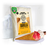 OLDSOUL Professional Cone Waffle Mix | Vanilla Flavour | Batter Mix | 5 Lbs | 112 Waffles (5 Lbs, Traditional)