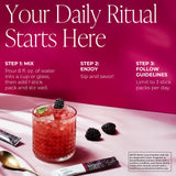 Arbonne Ginseng Energy Supplements - Blackberry Flavor Fizz Sticks, Energy Boost with Caffeine Powder from Guarana and Green Tea, Delicious