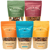 Bearclaw Kitchen Granola & Trail Mix Sampler 5-Pack - Full-Size 8oz Bags of Honey Run, Maple Way, Hazel & Spice, Coconut Grove & Mt. Rosemary