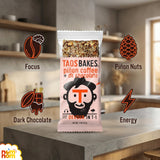 Taos Bakes Bar Pinon Coffee Dark Chocolate - 1.8 oz Granola Bar - Pack of 4 - Chocolate Granola Bars for On the Go - Kids Granola Bars and Bars Kids