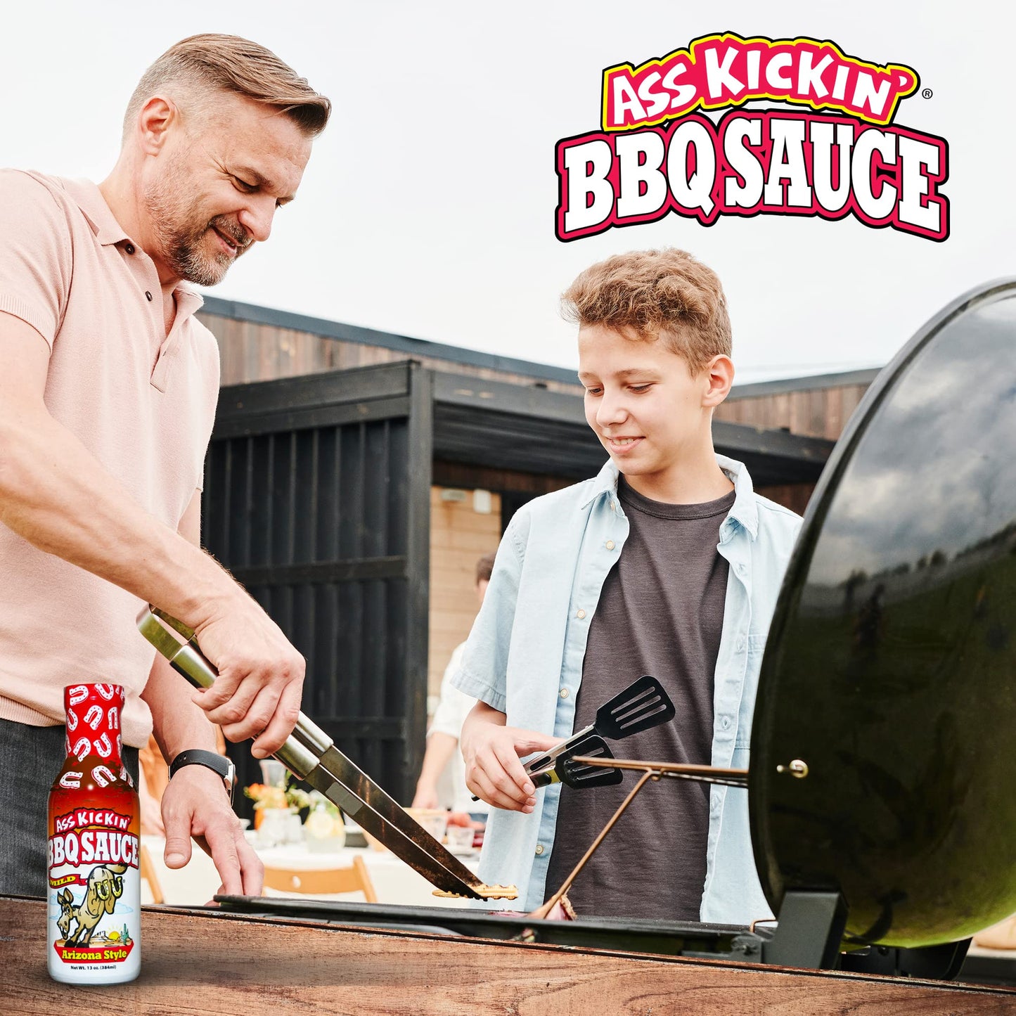 ASS KICKIN' Arizona BBQ Sauce - 13 oz. Bottle - Premium Gourmet Mild Barbecue Sauce - Perfect for Chicken Wings on the BBQ Grill