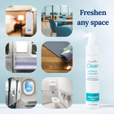 PlaneAire Clean | Travel Size Surface Cleaner and Air Freshener | All Purpose Cleaning Spray | Natural Odor Eliminator | Travel Cleaning Supplies |