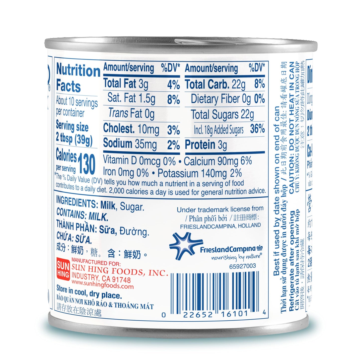 Longevity Sweetened Condensed Milk, 14-Ounce (Pack of 4)