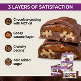 Keto Wise Fat Bombs - Made with Chocolate containing MCT Oil - Low Fat, Low Carb and Keto Friendly Snack - 11g Fat, 1g Net Carbs | Chocolate Pecan