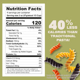 Care Free Kitchen Rotini Keto Pasta Noodles Variety 3-Pack (8 oz. Bags) Plain, Sundried Tomato, Roasted Garlic, 20g High Protein, Low Carb 2g Net