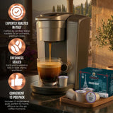 Caffè Garibaldi French Roast Coffee Pods, Single-Serve Capsules for Keurig K-Cup Brewers, Single Serve Cups with Arabica Blend for Coffee Makers, 72