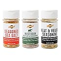 KC Natural - Paleo AIP Seasoning and Salt Bundle (3 Pack) - Mastodon Rub (2.5 oz), Seasoned Sea Salt (2.5 oz), All Purpose Seasoning (2.5 oz)