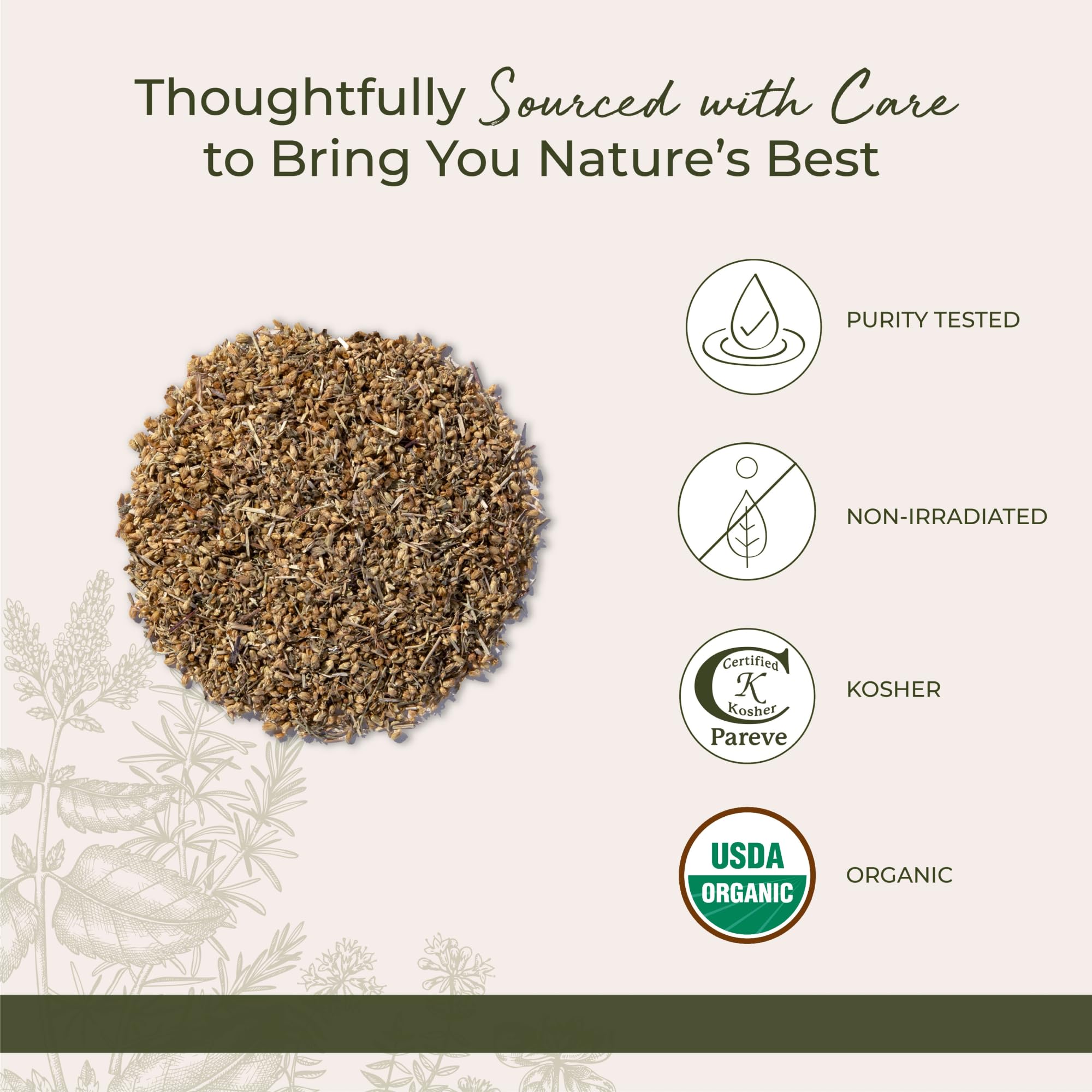 Starwest Botanicals Organic Yarrow Flowers - Dried Loose Leaf Herb for Tea, Cut & Sifted, Certified Kosher, Non-GMO - 4 oz Bag