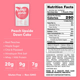 Oats Overnight - Peach Upside Down Cake - 20g Protein, High Fiber Breakfast Shake - Gluten Free, Non GMO Oatmeal (2.7 oz per Meal) (8 Pack)