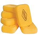 QEP 70005Q-6D 7.5 Inch x 5.5 Inch x 1.875 Inch Grouting, Cleaning and Washing Sponge, X-Large, 6-Pack, 6 Pack, Yellow, 6 Count