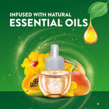 Air Wick Plug-In Scented Oil Refills, 2 Count, Hawaii Exotic Papaya and Hibiscus Flower, Air Freshener, Essential Oils