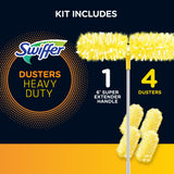 Swiffer® Dusters™ Heavy Duty 6 ft Super Extendable Handle Pet Starter Kit