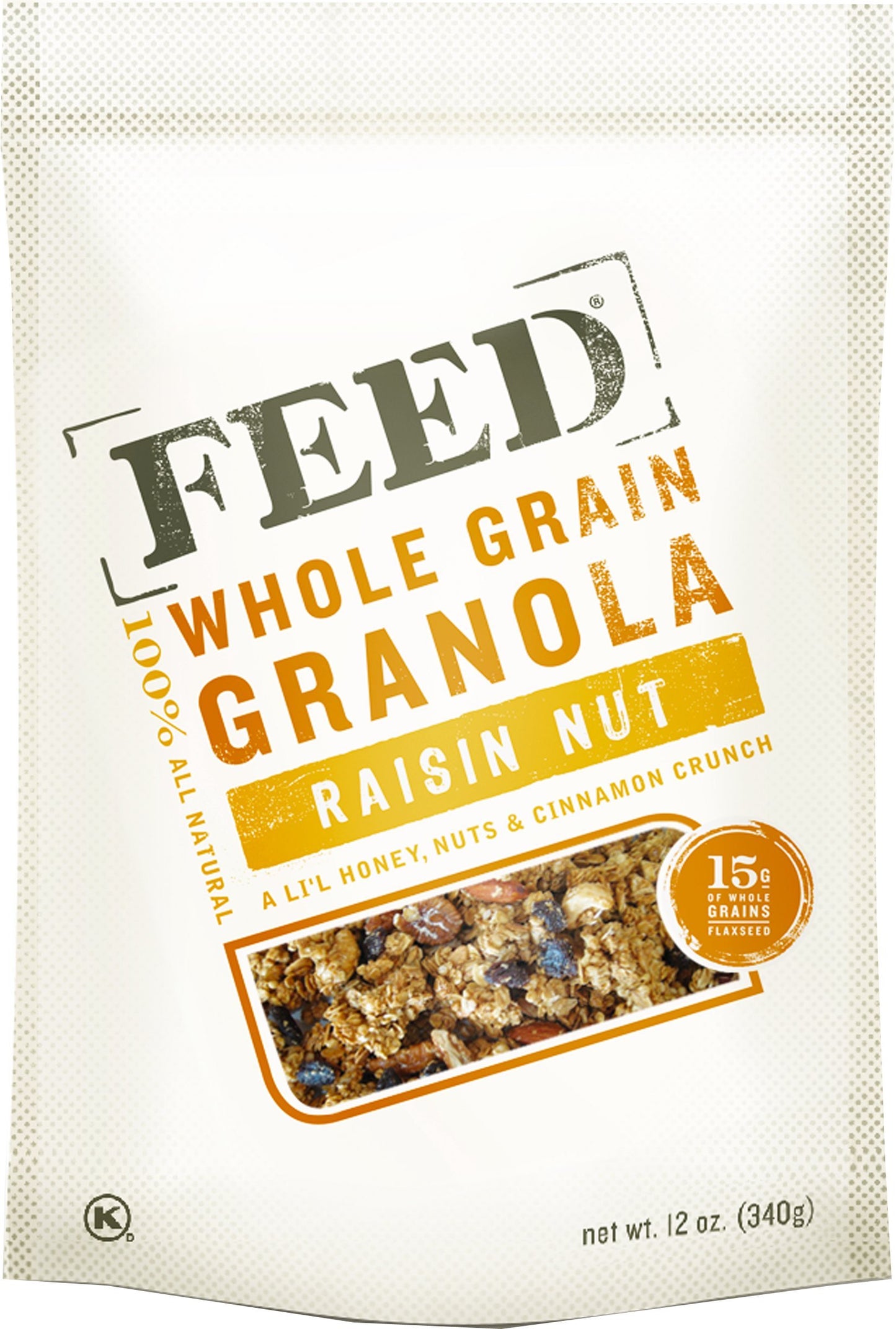 Feed Whole Grain Granola Raisin Nut Crunch, 12-Ounce Bags (Pack of 6)