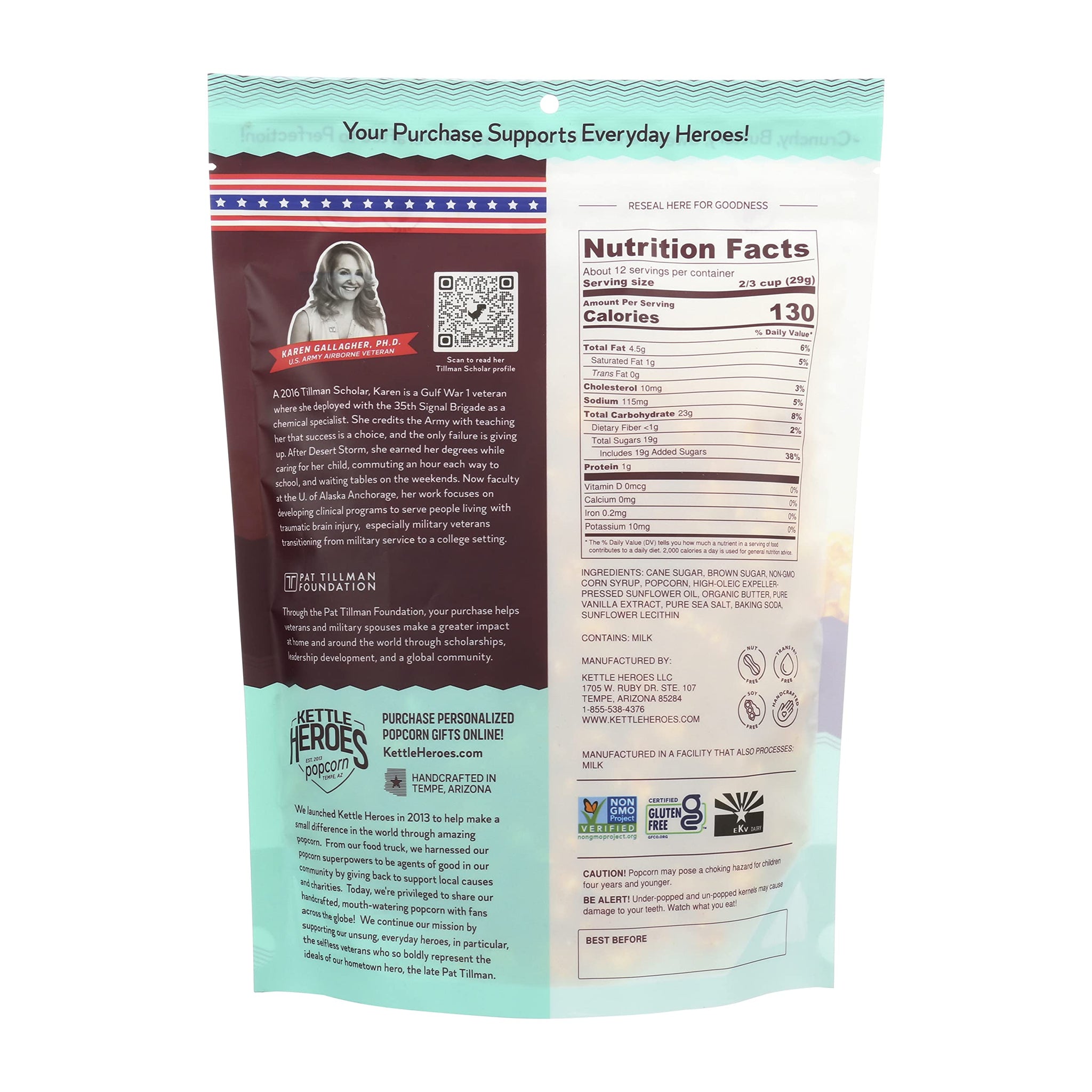 Kettle Heroes Sea Salted Caramel Corn Popcorn, 12 OZ
