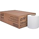 Genuine Joe Centerpull Towels, 3" Core, 1-Ply, 8.13" x 7.56", 600 Sheets/Roll, 6 Count