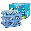 Miracle Microfiber Kitchen Sponge by Scrub-It - Non-Scratch Heavy Duty Dishwashing Cleaning sponges- Machine Washable - (Blue)