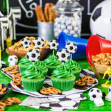 24 Soccer Candy Lollipops, Perfect for Soccer Party Favors, Birthday Goodie Bags, Team Gifts and Sports Themed Party Supplies, Fun Soccer Treats