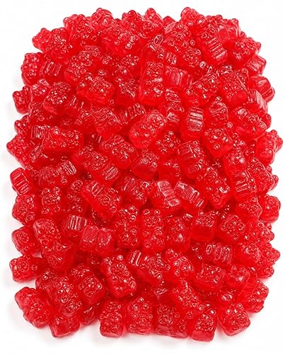 Cinnamon Juju Bears Candy - Spicy Hot Cinnamon Gummy Bears, Chewy Red-Hot Classic JuJu Bears, Bulk 1.5 Pound Bag, Old-Fashioned Fiery Cinnamon Flavor