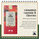Endangered Species Dark Chocolate Bar with Cinnamon, Cayenne & Cherry (60% cocoa)