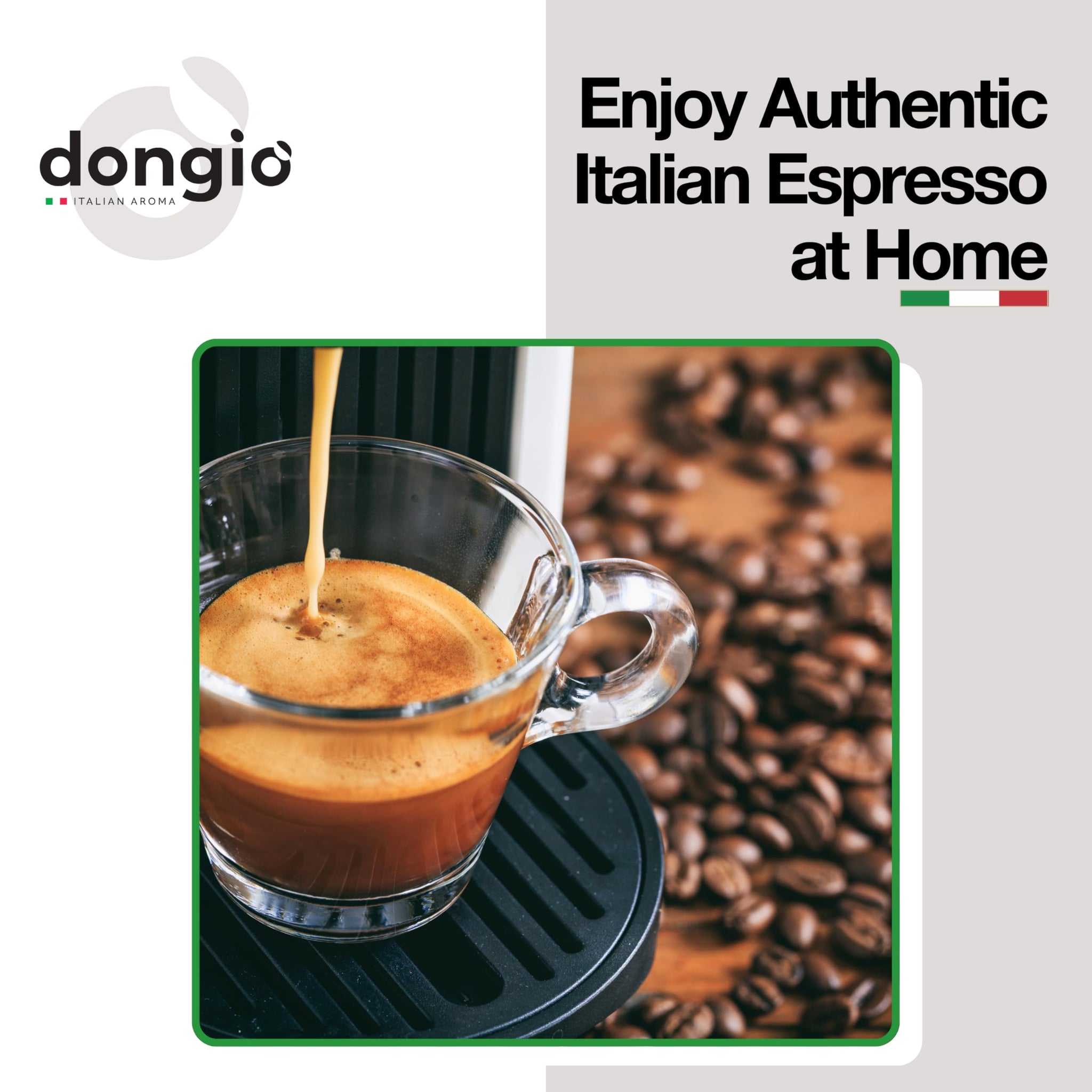 Dongio Caffe Venezia Decaf ESE 44mm Coffee Pods - 150 Count | Italian Decaf Espresso Pods, Dark Roast, Intensity 8/10, Rich Crema, Roasted in Italy