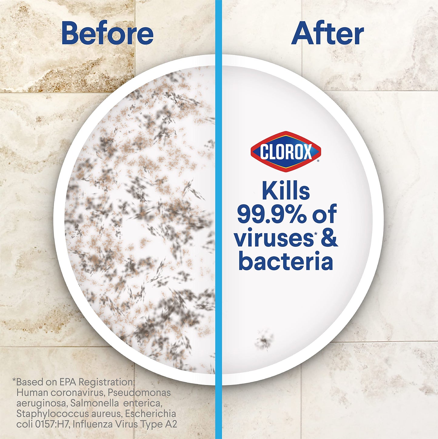 Clorox Disinfecting Wet Mopping Cloths, Rain Clean, 24 Wet Refills (Package May Vary)