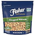 FISHER Chef's Naturals Chopped Walnuts, 8 oz, Naturally Gluten Free, No Preservatives, Non-GMO