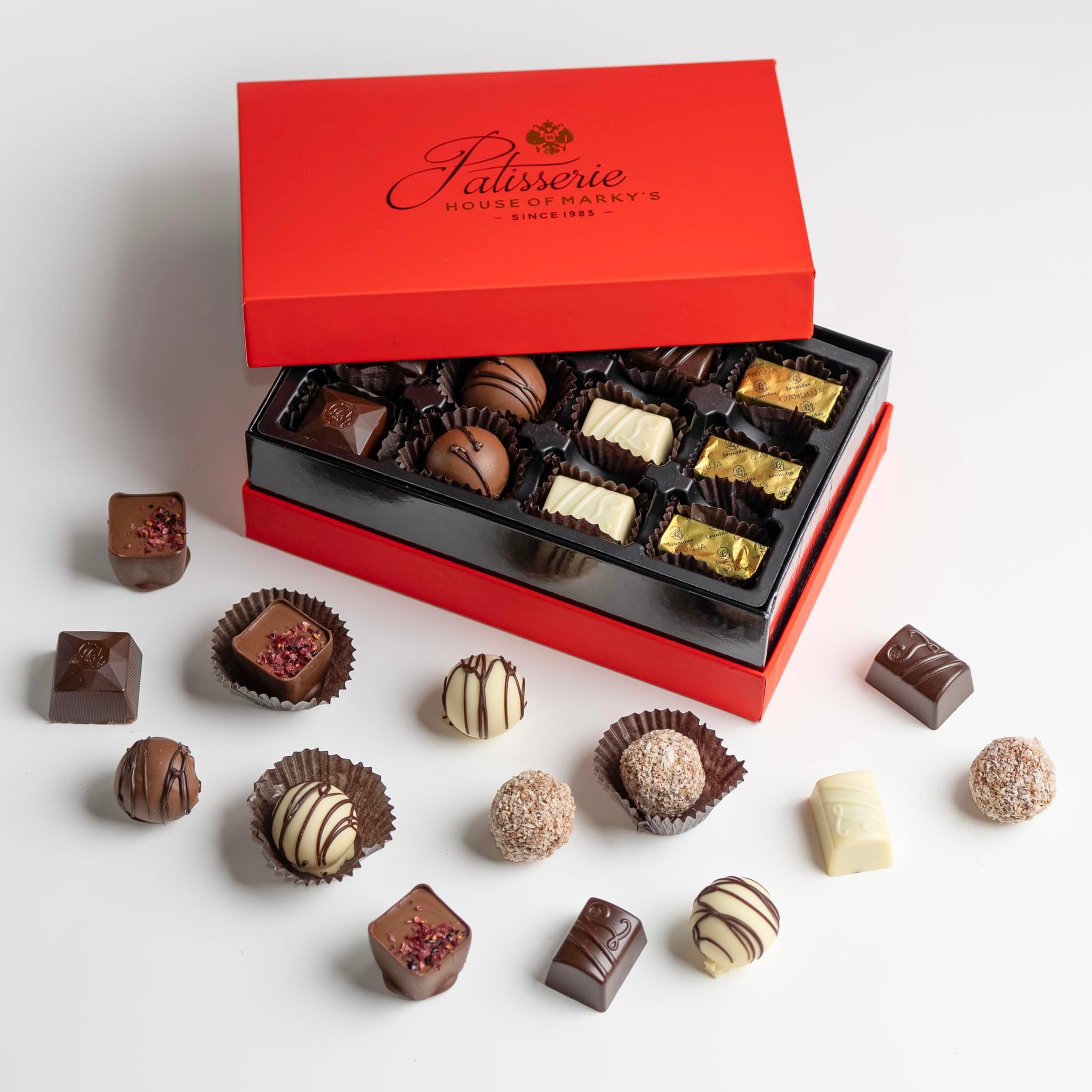 MARKY'S Belgian Chocolates Gift Box - 24 pcs (Pack of 1) - Assorted Chocolate Holiday Box Gourmet Gift
