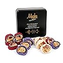 Mughe Gourmet Creamy Crunch Turkish Delight with Premium Nuts - 350g Lokum in Metal Gift Box - Authentic Snack & Dessert