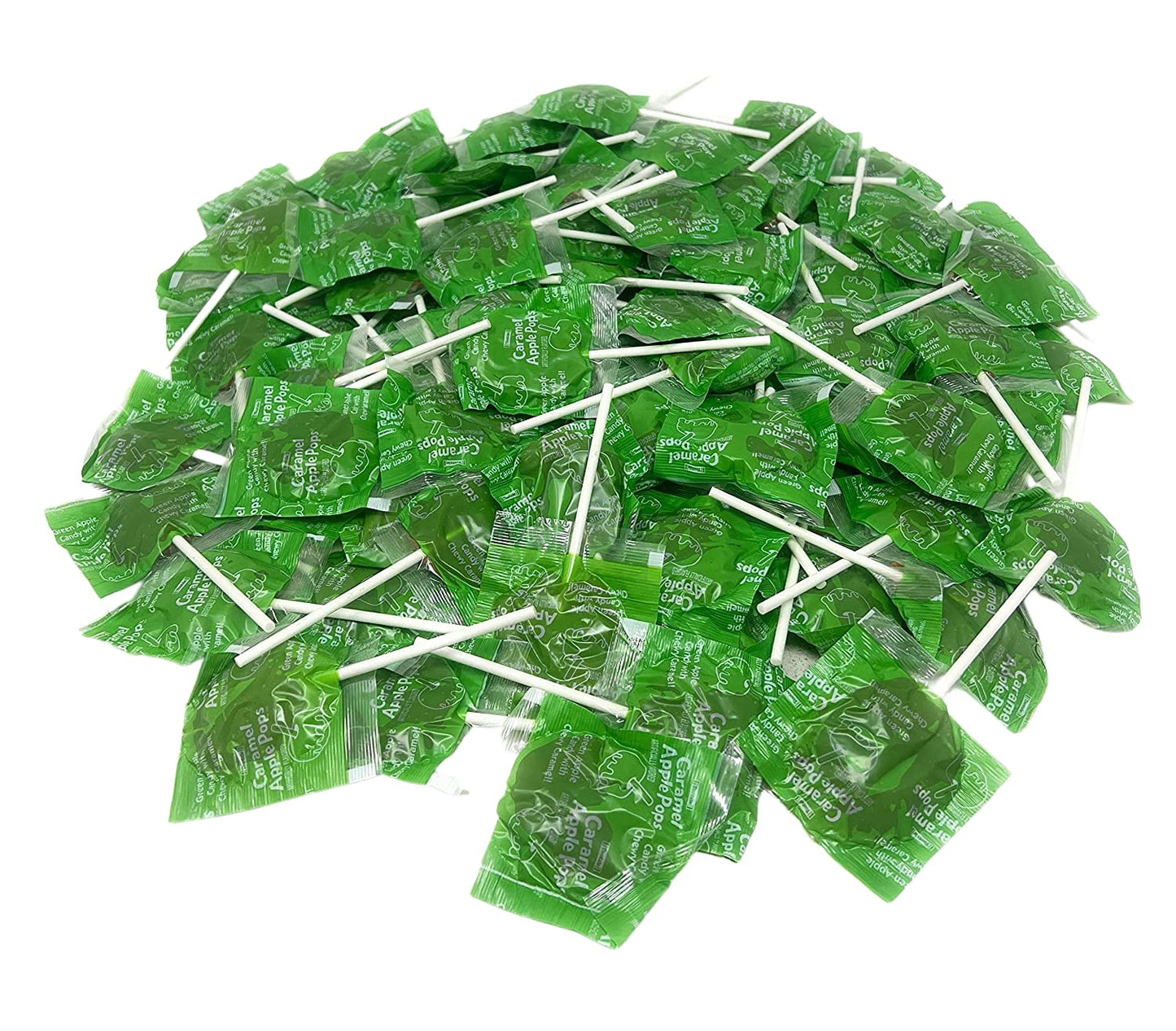 Caramel Apple Tootsie Pops Bulk Lollipops Suckers Filled With Chewy Tootsie Roll Candy Single Flavor Value Pack In Resealable Bag 4 lbs (64 Oz)