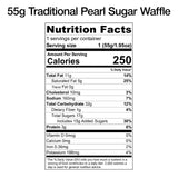 Authentic Imported Pearl Sugar Belgian Waffles (Traditional, [6x] 55g Waffles)