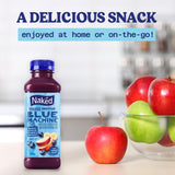 Naked Boosted Smoothie Blue Machine, 15.2 fl oz Bottle - Real Fruit Juice Smoothie with Fiber, Excellent Source of Vitamin C and Vitamin E for Immune