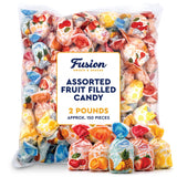 Arcor Fruit Filled Hard Candy - Assorted 2 Pounds Bulk Bag (Approx. 150 Pieces), Bon Bons Fruitfuls candy, Individually Wrapped Hard Candy. Pineapple