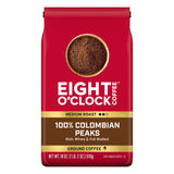 Eight O'Clock Coffee 100% Arabica Colombian Peaks, Medium Roast, Ground Coffee, Kosher Certified, 18 Ounce (Pack of 1)