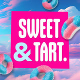 SweeTARTS Halos, Candy, Blue Punch and Strawberries and Cream, Tart and Chewy, Soft and Fluffy, 6 oz