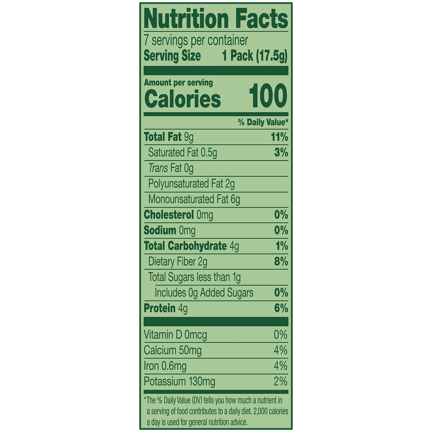 Emerald 34325 100 Calorie Pack All Natural Almonds, 0.63oz Packs, 7/Box