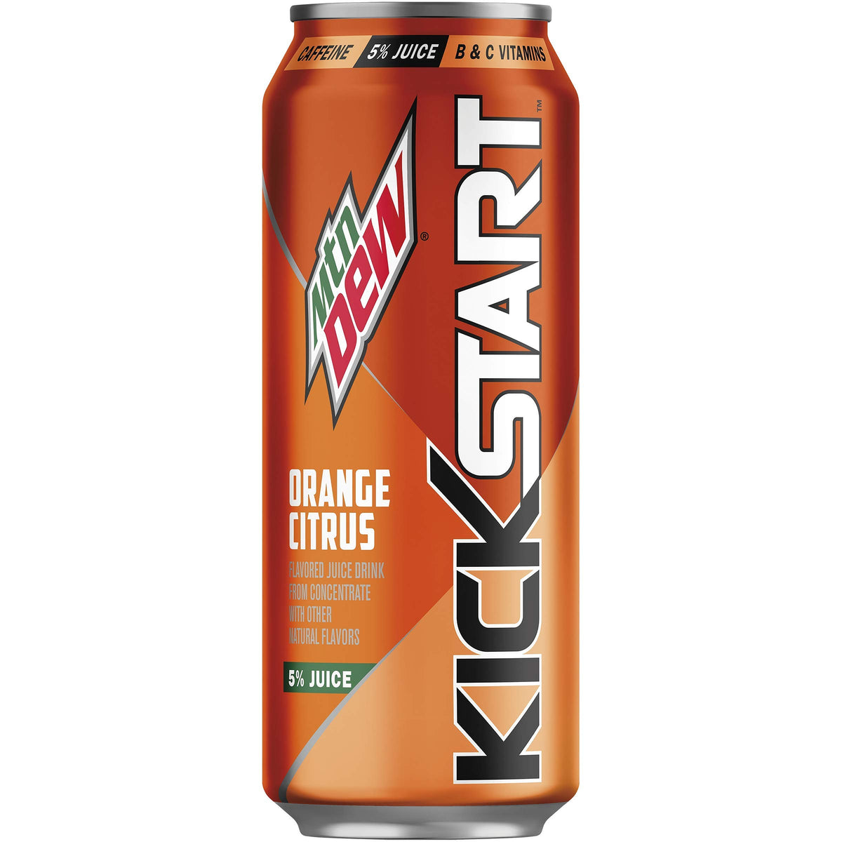 Mountain Dew Kickstart Energy Drink, Orange Citrus, 16 Fl Oz