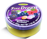 German Fine Drops Sanded Forest Berries Candy Tin 200gr (Waldbeerengeschmack) (5 pcs)