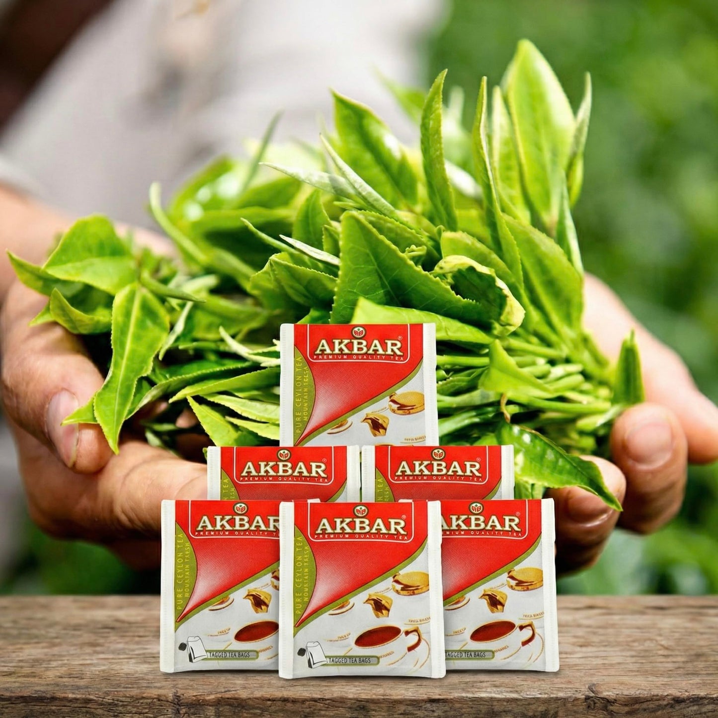 Akbar, Ceylon Black Tea, Paper Enveloped Tea Bags, Premium Single Origin Tea, Frustration Free bulk Packaging, 100 tea bags