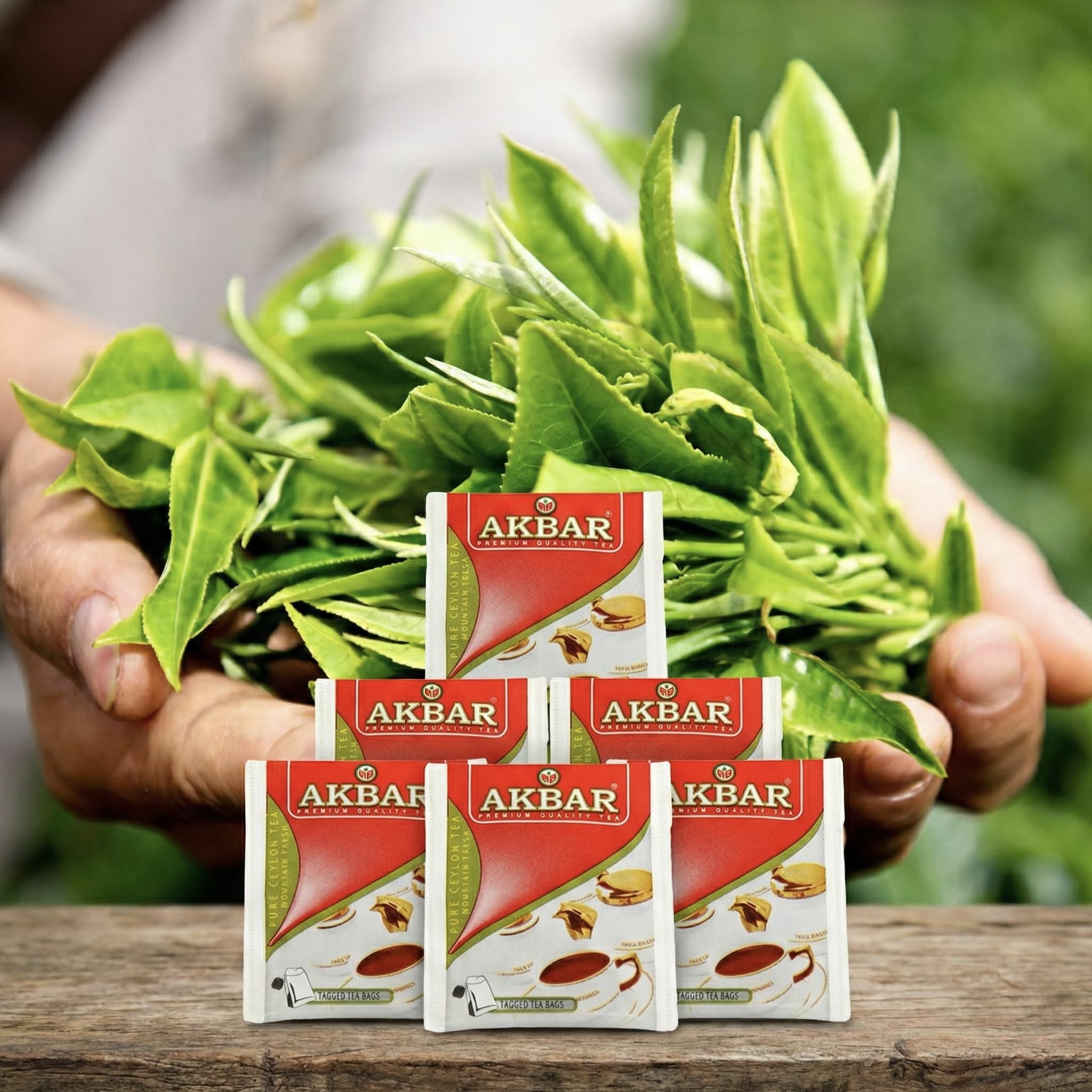 Akbar, Ceylon Black Tea, Paper Enveloped Tea Bags, Premium Single Origin Tea, Frustration Free bulk Packaging, 100 tea bags