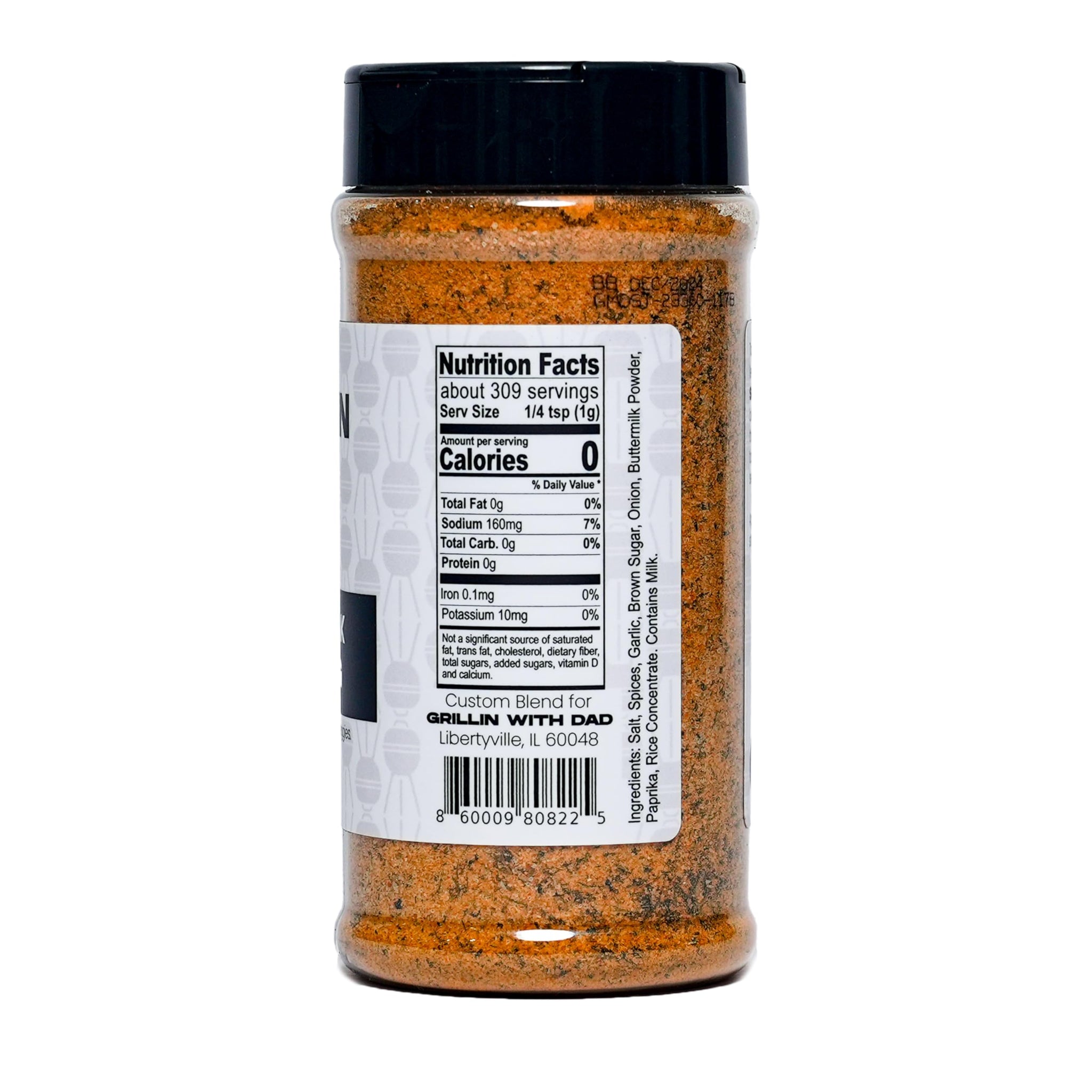 Grillin With Dad Steak Seasoning - Great Tasting Beef Seasonings - Contains Herb, Garlic and Spices - Best Steak Seasoning for Grilling & Smoking