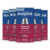 Caffè Borbone Espresso Intenso Aluminum Capsules Compatible with Nespresso Original Machines, Dark Roast, 50 Count