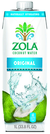 Zola Fruits of the World Coconut Water, 33.8 Fluid Ounce -- 12 per case.