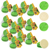 The Dreidel Company 12 Hanukkah Mesh Bags White Coins, Chanuka Gelt in Mesh Bags, Made in Israel Cholov Yisroel